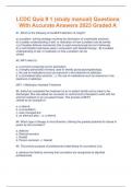 LCDC Quiz # 1 (study manual) Questions With Accurate Answers 2023 Graded A