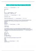 HESI A2 Math Cheat Sheet Updated 2023-2024