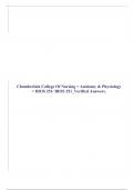 Chamberlain College Of Nursing > Anatomy & Physiology > BIOS 251/ BIOS 251_Verified Answers.