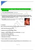 NURS 5333 Family 1 test 4 Study Guide Dermatology-Hematology 