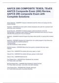 AAFCS 200 COMPOSITE TEXES, TExES AAFCS Composite Exam (200) Review, AAFCS 200 composite Exam with Complete Solutions
