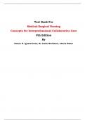 Test Bank For Medical-Surgical Nursing  Concepts for Interprofessional Collaborative Care  9th Edition By Donna D. Ignatavicius, M. Linda Workman, Cherie Rebar | Chapter 1 – 74, Latest Edition|