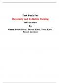 Test Bank For Maternity and Pediatric Nursing 3rd Edition By Susan Scott Ricci, Susan Ricci, Terri Kyle, Susan Carman| Chapter 1 – 51, Latest Edition|