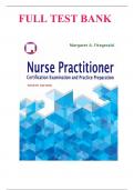 Test Bank - Nurse Practitioner Certification Exam Prep 5th Edition by Margaret A. Fitzgerald