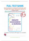 Test Bank - Health Assessment in Nursing 7th Edition by Janet R. Weber; Jane H. Kelley