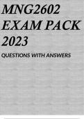 MNG2602 EXAM PACK 2023