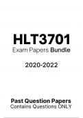 HLT3701 Exam Papers Bundle     2020-2022 Past Question Papers Contains Questions ONLY       UNIVERSITY EXAMINATIONS     January/February 2022     HLT3701     Home Language Teaching    100 Marks   Duration 3 Hours     	QR CODE:      	    This paper consist