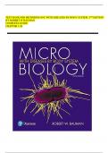 TEST BANK FOR MICROBIOLOGY WITH DISEASES BY BODY SYSTEM  5TH EDITION BY ROBERT W BAUMAN  COMPLETE GIDE | CHAPTER 1-26