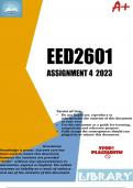 EED2601 Assignment 4 (DETAILED ANSWERS) 2023 - DUE 6 September 2023, 18:00. 
