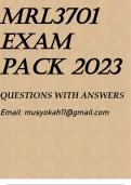 MRL3701 EXAM PACK 2023