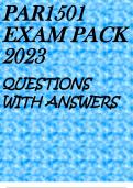 PAR1501 EXAM PACK 2023