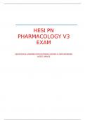 HESI PN PHARMACOLOGY V3 EXAM  QUESTIONS & ANSWERS WITH RATIONALS (RATED A+100% REVIEWED LATEST UPDATE  