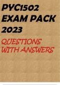 PYC1502 EXAM PACK 2023