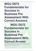 Success in  Business Pre Assessment With Correct Answers.                                   WGU D072  Fundamentals for  Success in  Business Pre  Assessment With  Correct Answer                                                    An organization plans to c