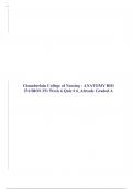 Chamberlain College of Nursing - ANATOMY BIO 251/ANATOMY BIO 251_BIOS 251 Week 1,Anatomy & Physiology > ANATOMY BIO 251 Week 2,> Anatomy & Physiology > BIOS 251/ BIOS 251 Week 3, ANATOMY BIO 251 Week 4 Quiz 4/ANATOMY BIO 251 Week 4,ANATOMY BIO 25