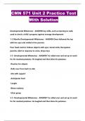 CMN 571 Unit 2 Practice Test With Solution