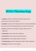 HOSA pharmacology questions and answers} Latest 2023 - 2024 (verified answers)