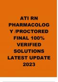 ATI RN  PHARMACOLOG Y /PROCTORED  FINAL 100%  VERIFIED  SOLUTIONS