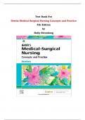 Test Bank - Dewits Medical Surgical Nursing Concepts and Practice  4th Edition by Holly Stromberg | Chapter 1 – 48, Complete Guide 2023|