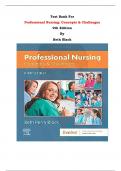 Test Bank - Professional Nursing: Concepts & Challenges  9th Edition By Beth Black | Chapter 1 – 16, Complete Guide 2023|