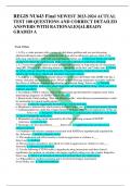 REGIS NU643 Final NEWEST 2023-2024 ACTUAL  TEST 100 QUESTIONS AND CORRECT DETAILED  ANSWERS WITH RATIONALES|ALREADY  GRADED A