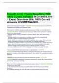 Crossfit Level 1 exam review|135 Questions with 100% Correct Answers