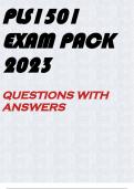 PLS1501 EXAM PACK 2023