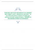 NURS-6501 CASE STUDY WK4 MODULE 2 ALL ANSWERS  100% CORRECT LATEST VERSION FALL 2021/2022 “76- year-old female patient complains of weight gain,  shortness of breath, peripheral edema..”ANSWERS AS  PER MARKING SCHEME PLUS REFERENCES 