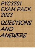 PYC3701 EXAM PACK 2023