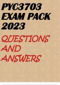 PYC3703 EXAM PACK 2023