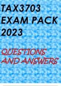 TAX3703 EXAM PACK 2023