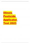 Illinois Pesticide Applicator Test 2023