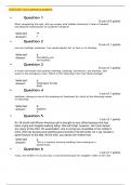 NURS 6551 final 2 pediatrics-graded A • Question 1 0 out of 0 points When completing this quiz, did you comply with Walden University’s Code of Conduct including the expectations for academic integrity? Selected Ye Answer: s • Question 2 Lisa has Cushing