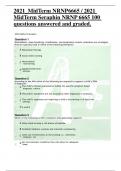 2021_MidTerm NRNP6665 / 2021  MidTerm Seraphin NRNP 6665 100  questions answered and graded. Biofeedback, deep breathing, mindfulness, and progressive muscle relaxation are strategies that are typically used in which of the following therapies? According 