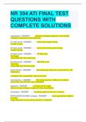 NR 304 ATI FINAL TEST QUESTIONS WITH COMPLETE SOLUTIONS 