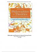 Philosophies and Theories for Advanced Nursing Practice Janie B. Butts and Karen L. Rich Test Bank Chapter1-26(Complete Questions & Answers)