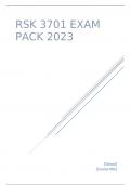 RSK3701 EXAM PACK 2023