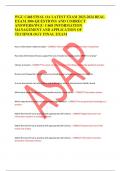 W G U C 46 8 F IN A L O A L A T E S T E X A M 2 02 320 24 R E A L EXAM 300+QUESTIONS AND CORRECT ANSWERS/WGU C468 INFORMATION M A N A G E M E N T A N D A P PL I C A T IO N O