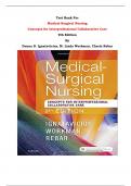 Test Bank - Medical-Surgical Nursing  Concepts for Interprofessional Collaborative Care  9th Edition By Donna D. Ignatavicius, M. Linda Workman, Cherie Rebar | Chapter 1 – 74, Complete Guide 2023|