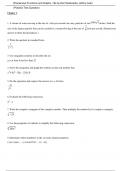 Precalculus Functions and Graphs 13th Edition By Earl Swokowski, Jeffery Cole (Practice Test Questions)