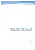 NCLEX PEDIATRIC EXAM V1 BEST UPDATE 2023