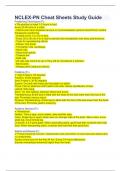 NCLEX PN CHEAT SHEETS Study Guide