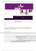 2023/2024 AHIP Test Review Questions and Answers 100 verified AHIP questions 2023