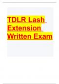 2023 TDLR Lash Extension Written Exam