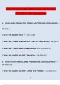 U.S. Army Promotion Board Questions and Answers 2022/2023 | 100% Correct Verified Answers