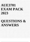 AUE3701 EXAM PACK 2023