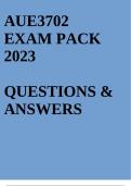 AUE3702 EXAM PACK 2023