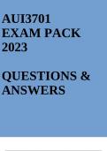 AUI3701 EXAM PACK 2023