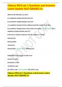 Cidesco MCQ set 1 Questions and Answers Latest Update 2023 GRADED A+