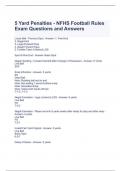 NFHS FOOTBALL Exam Bundle